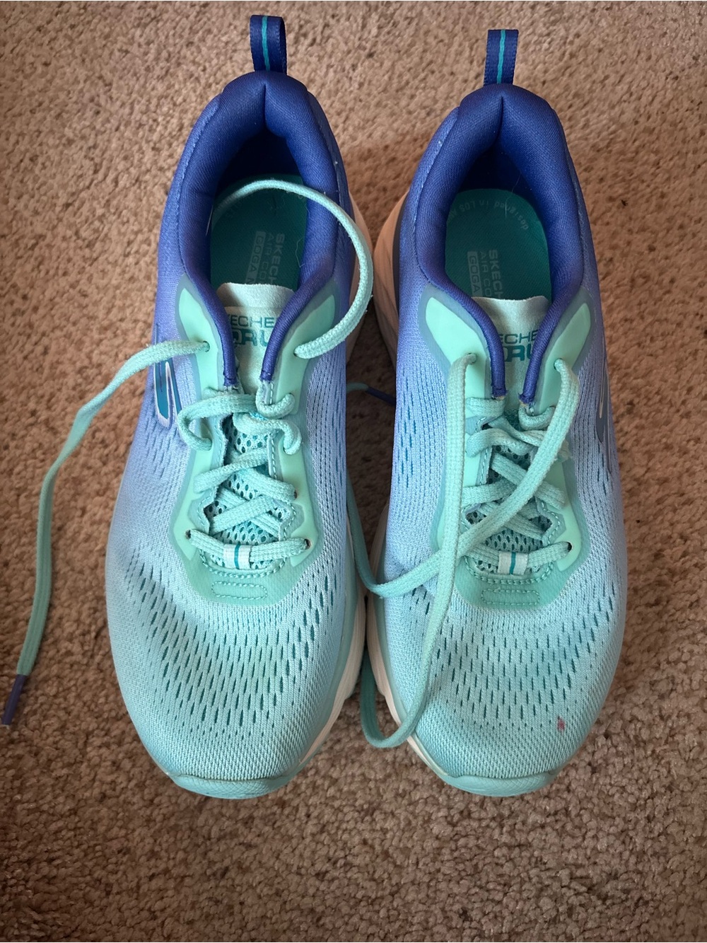 Skechers Women's Mint and Navy Athletic Sneakers